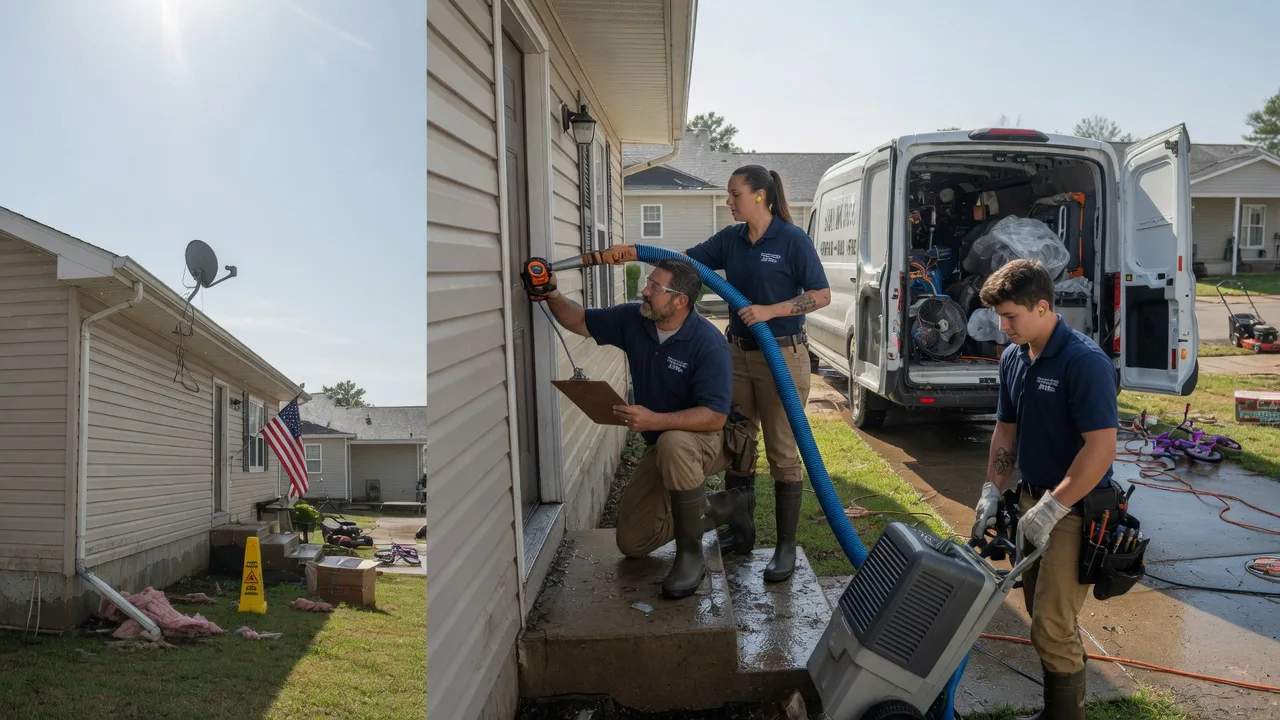 Ceiling Water Damage Restoration in Ryan, OK near me